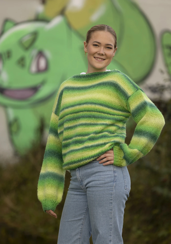 "Kulør" genser - Viking Design 2337-16 Kit - XS-XXL - Viking Alpaca Bris Multi, fra Viking