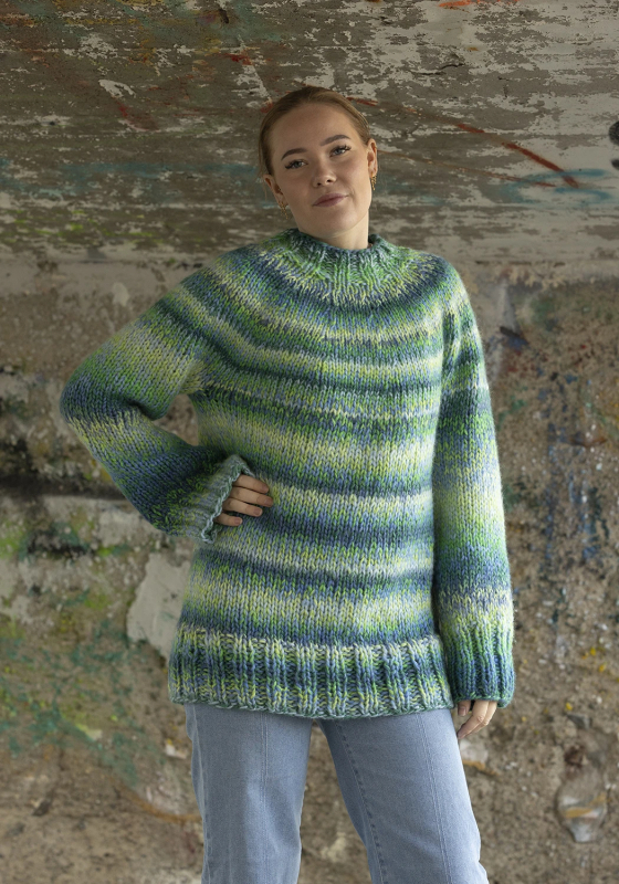 "Broke" genser - Viking Design 2337-17B Kit - XS-XXL - Viking Alpaca Bris Multi , fra Viking