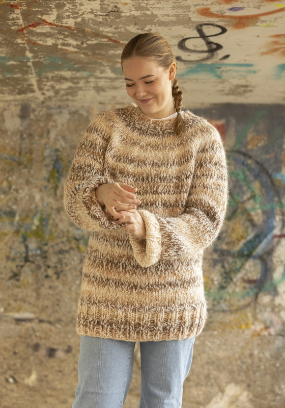 "Broke" genser - Viking Design 2337-17A Kit - XS-XXL - Viking Alpaca Bris Multi, fra Viking