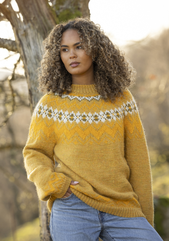 "Jonstøl" genser - Viking Design 2601-1A Kit - XS-XXL - Viking Wool, fra Viking