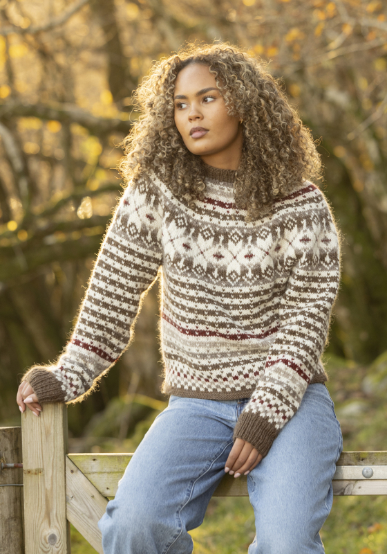 "Fanastøl" genser - Viking Design 2601-2 Kit - XS-XXL - Viking Wool, fra Viking