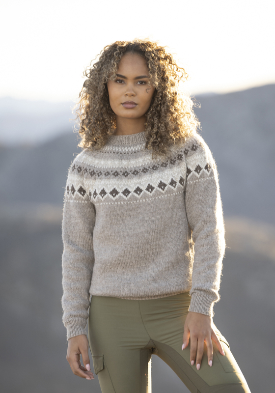 "Fjellbris" Genser - Viking Design 2524-1C Kit - XS-XXL - Viking Eco Highland Wool, fra Viking