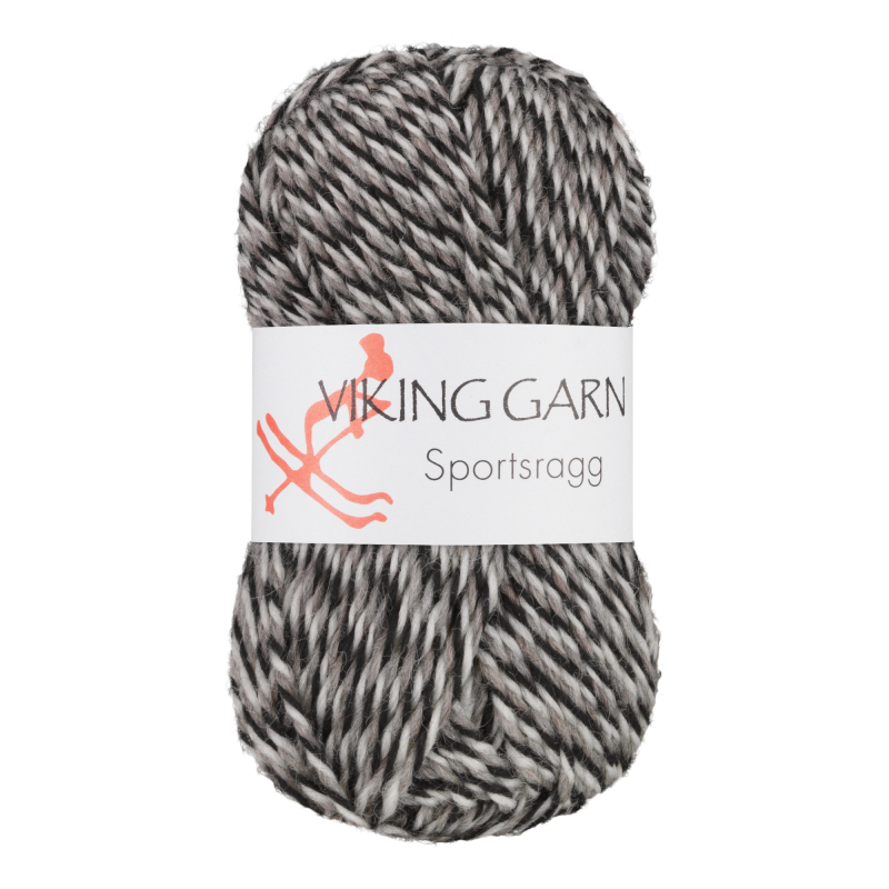 Viking Sportsragg - 580 Grå/sort/hvid, Uld/Akryl/Nylon, fra Viking billede