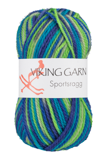 Viking Sportsragg - 552 Multi blå/grøn