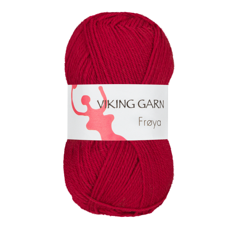 Viking Frøya - 209 Mørk rød, Uld/nylon, fra Viking billede