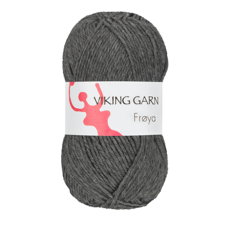 Viking Frøya - 205 Mørk grå, Uld/nylon, fra Viking billede