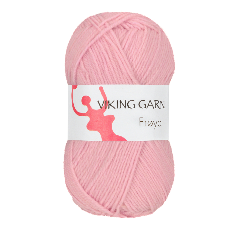 Viking Frøya - 215 Lys rosa, Uld/nylon, fra Viking billede