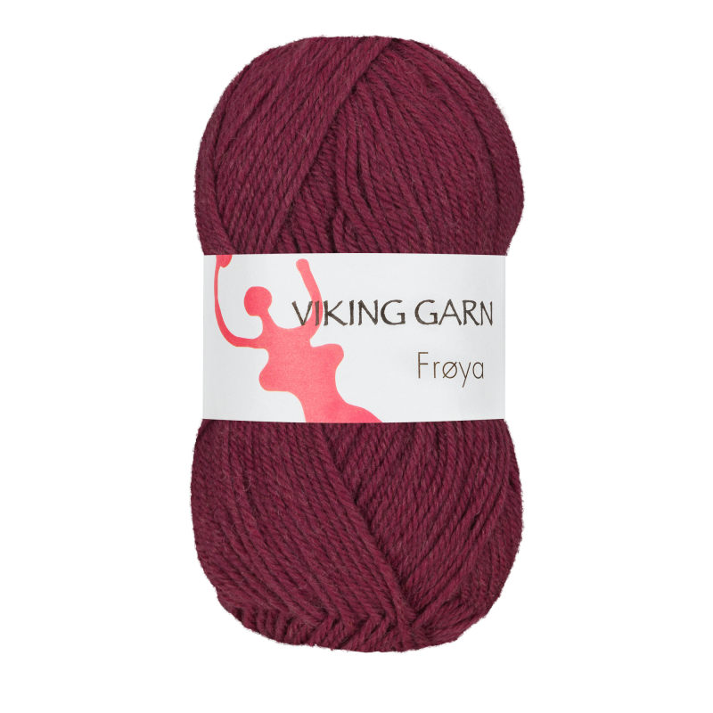 Viking Frøya - 221 Burgunder, Uld/nylon, fra Viking billede