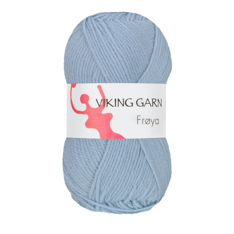 Viking Frøya - 207 Lys blå, Uld/nylon, fra Viking billede