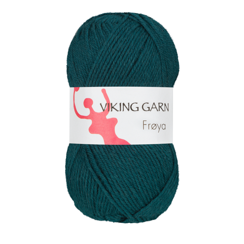 Viking Frøya - 233 Mørk petrol, Uld/nylon, fra Viking billede