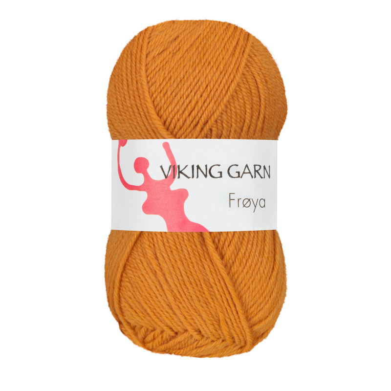 Viking Frøya - 218 Okkergul, Uld/nylon, fra Viking billede