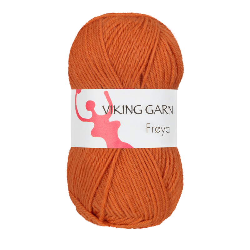 Viking Frøya - 236 Orange, Uld/nylon, fra Viking billede