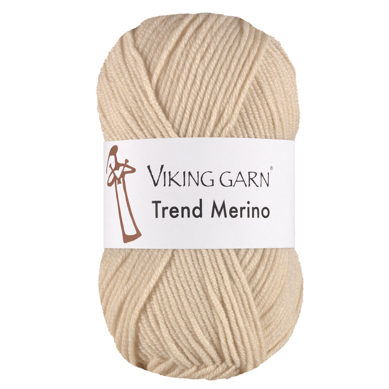 Viking Trend Merino 411 Lys beige, Merinould, fra Viking