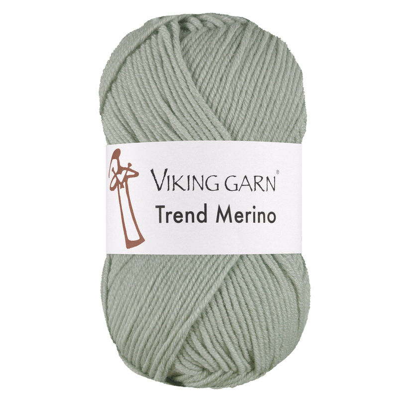Viking Trend Merino 434 Støvet lys grøn, Merinould, fra Viking