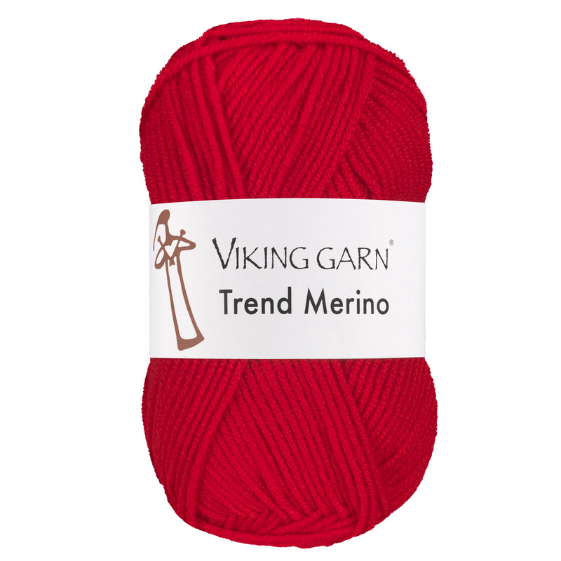 Viking Trend Merino 450 Rød, Merinould, fra Viking