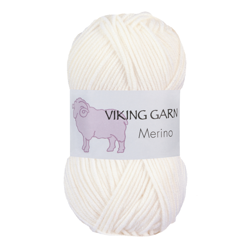 Viking Merino 800 Hvid, Merinould, fra Viking