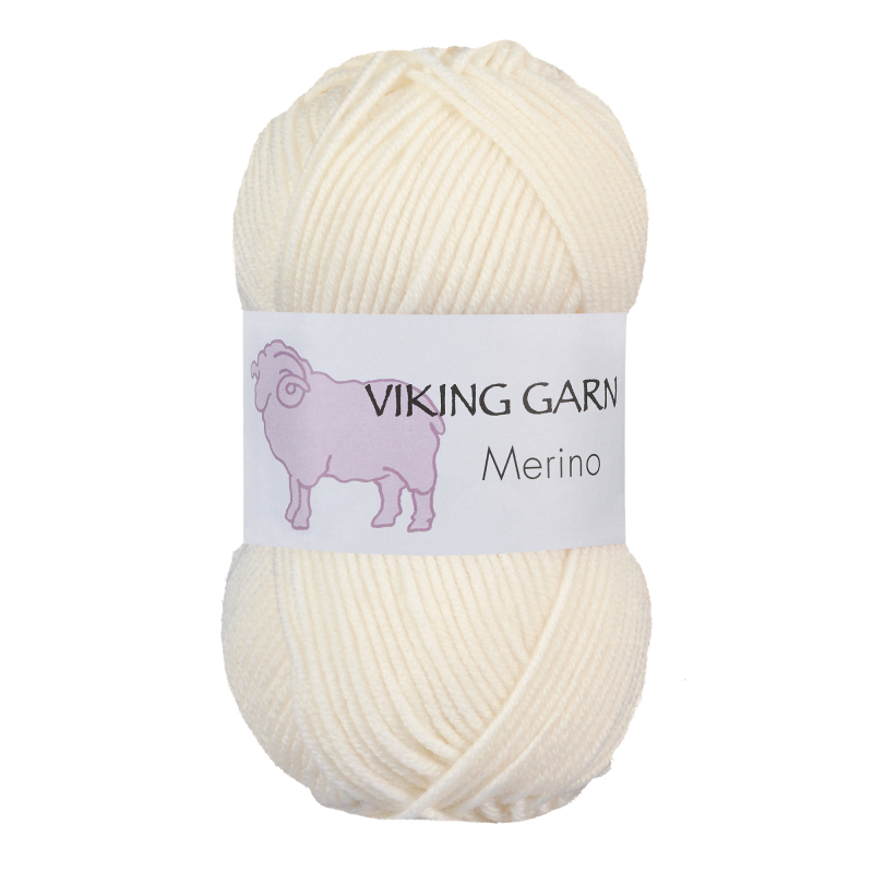 Viking Merino 802 natur, Merinould, fra Viking