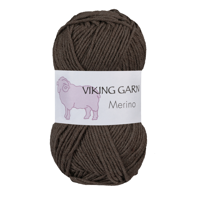 Viking Merino 808 Brun, Merinould, fra Viking