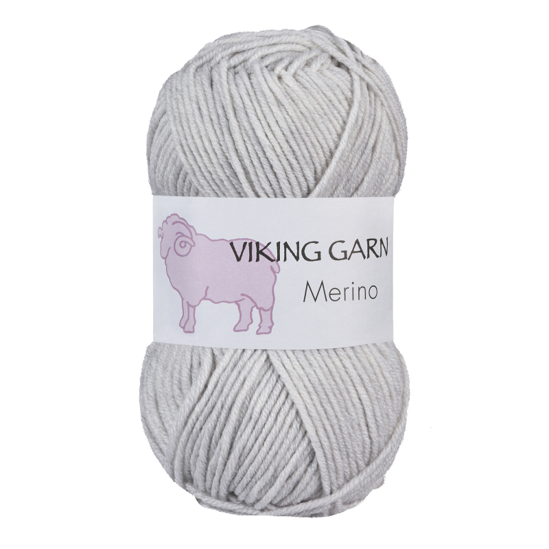 Viking Merino 812 Perlegrå, Merinould, fra Viking