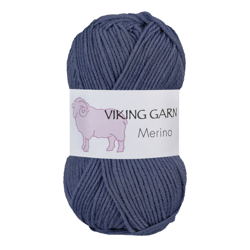 Viking Merino 827 Jeansblå, Merinould, fra Viking