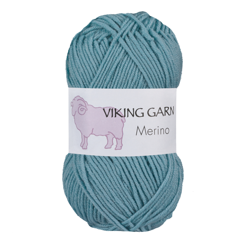 Viking Merino 823 Lys petrol, Merinould, fra Viking