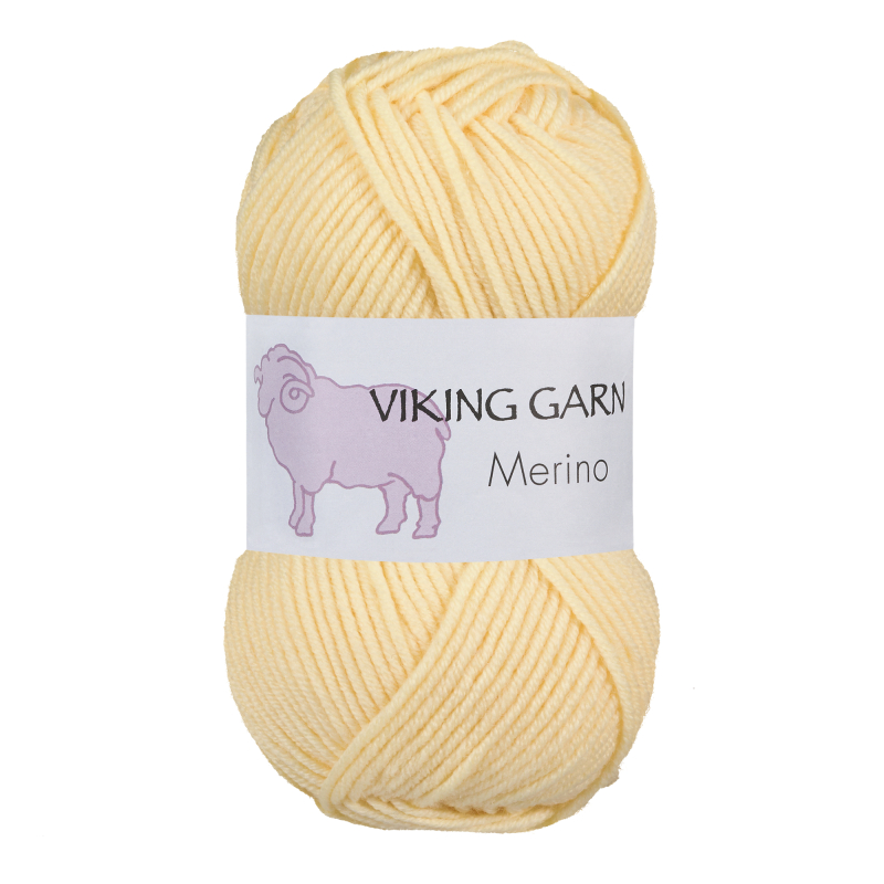 Viking Merino 843 Lys gul, Merinould, fra Viking billede