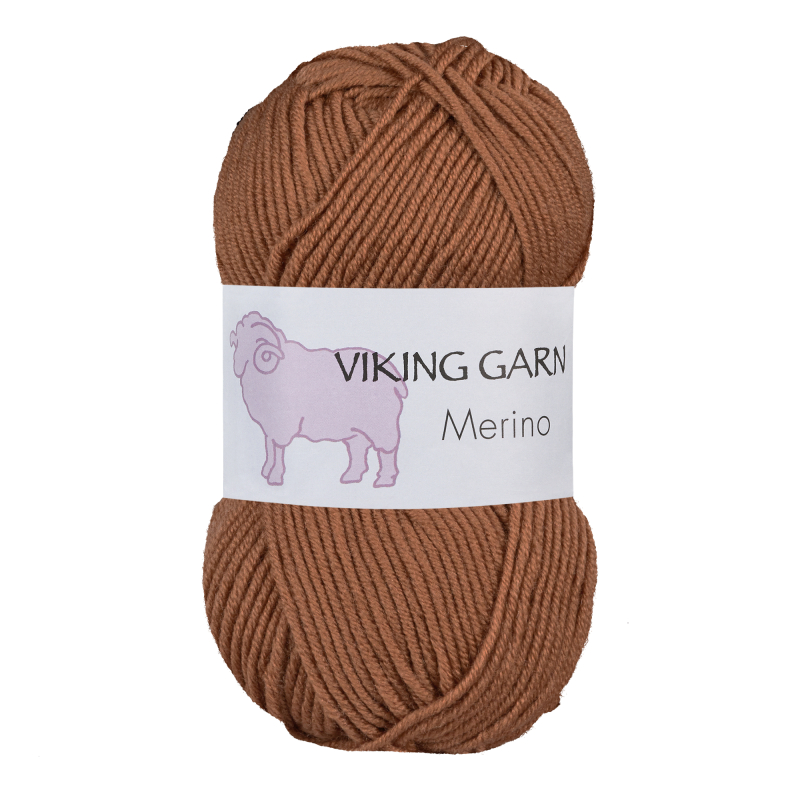 Viking Merino 848 Cognac, Merinould, fra Viking