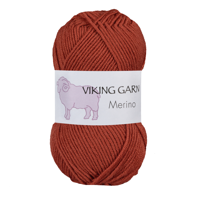 Viking Merino 853 Brændt orange, Merinould, fra Viking billede