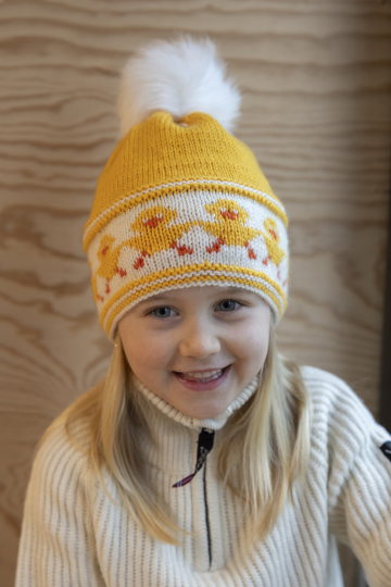 Kyllingdans hue - Viking Design 2508-3A Kit - 2 - 12 år - Viking Sportsragg