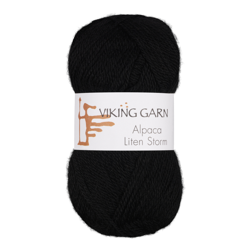 Viking Alpaca Liten Storm 703 Sort, Alpaca / Merino uld, fra Viking billede