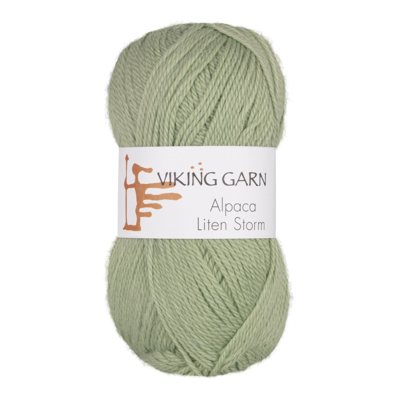 Viking Alpaca Liten Storm 737 Mintgrøn, Alpaca / Merino uld, fra Viking billede