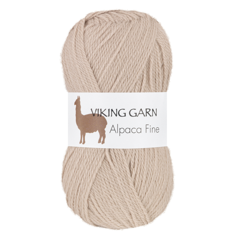 Viking Alpaca Fine 606 Sand, Alpaca / Merino uld, fra Viking