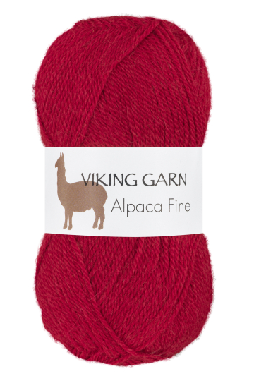 Viking Alpaca Fine 655 Mørk rød