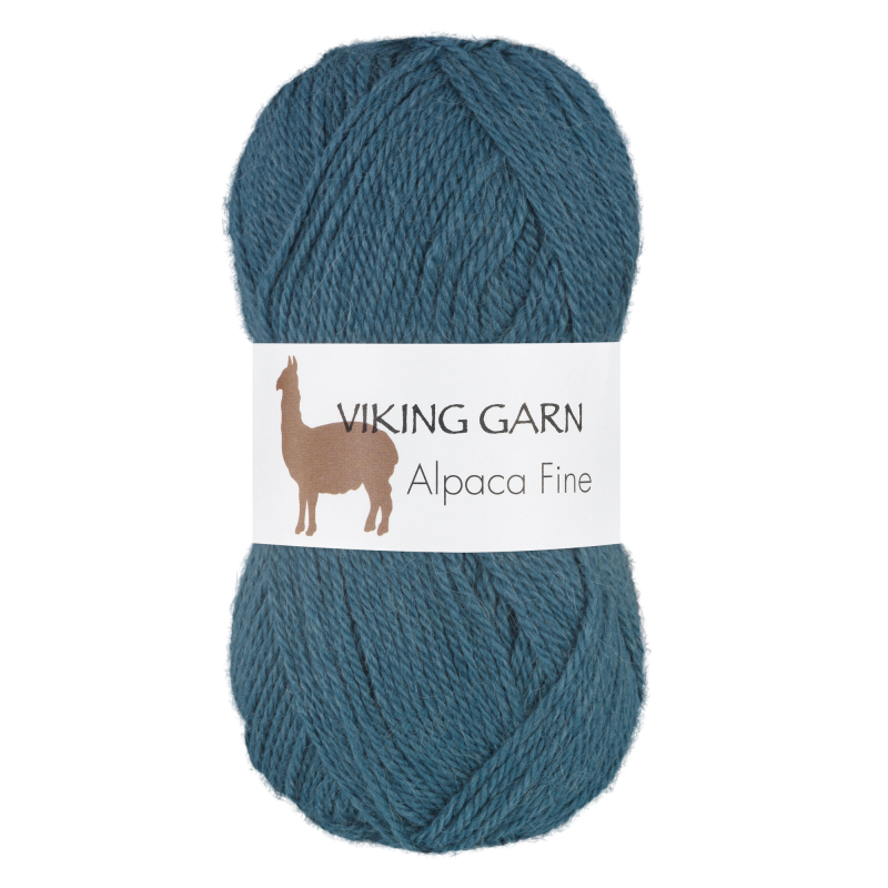 Viking Alpaca Fine 623 Petrol, Alpaca / Merino uld, fra Viking