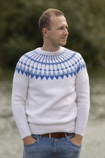 Kaprifol genser - Viking Design 2430-1A Kit - XS - XXL - Viking Trend Merino