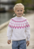 Kaprifol genser - Viking Design 2430-2A Kit - 2 - 12 år - Viking Trend Merino