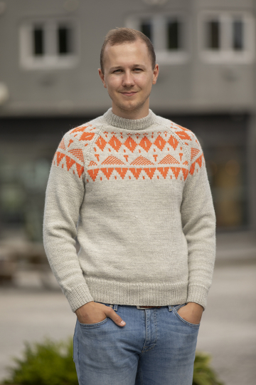 Lyngheia genser - Viking Design 2430-4B Kit - XS - XXL - Viking Trend Merino