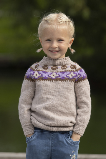 Marihånd genser - Viking Design 2430-9A Kit - 2 - 12 år - Viking Trend Merino