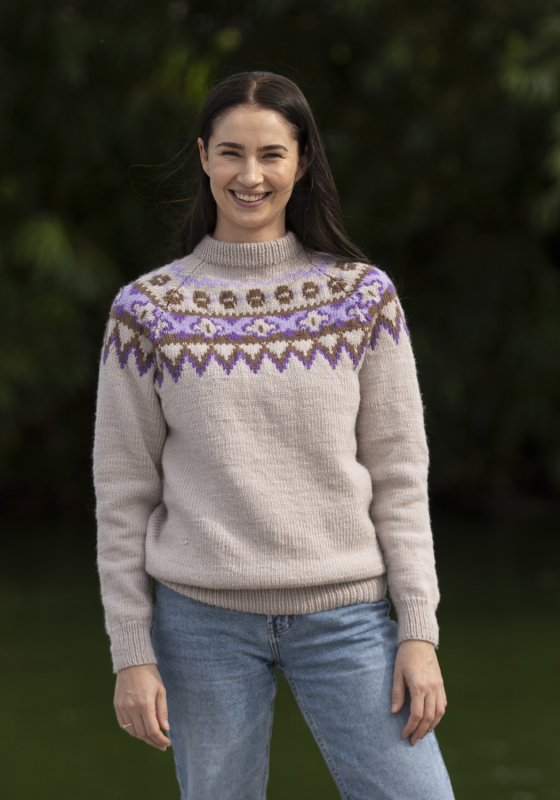 Marihånd genser - Viking Design 2430-10B Kit - XS - XXL - Viking Trend Merino, fra Viking