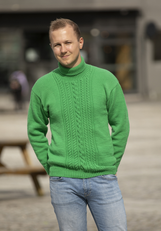 Liljeknopp genser - Viking Design 2430-11 Kit - XS - XXL - Viking Trend Merino, fra Viking