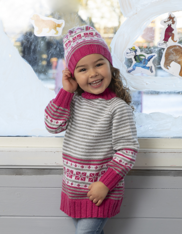 Petra tunika og hue - Viking Design 2110-1 Kit - 2 - 12 år - Viking Frøya, fra Viking