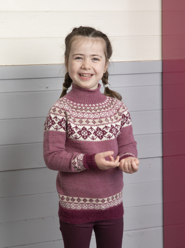 Andrea genser - Viking Design 2110-7 Kit - 2 - 12 år - Viking Frøya, fra Viking