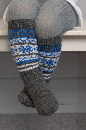 Blue star sokker - Viking Design 2110-20 Kit - str 24 - 39 - Viking Frøya