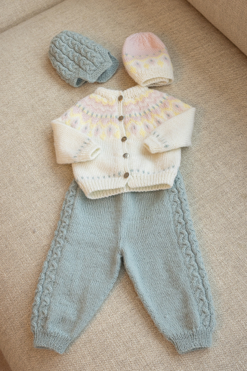 Linde sæt - Viking Design 2506-2A Kit - 1 - 24 mdr - Viking Baby ull