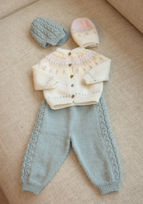 Linde sæt - Viking Design 2506-2A Kit - 1 - 24 mdr - Viking Baby ull, fra Viking