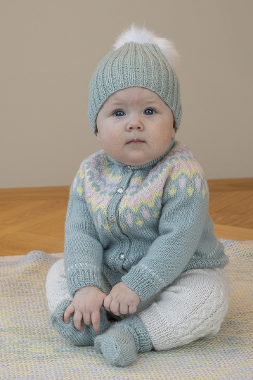 Linde sæt - Viking Design 2506-2B Kit - 1 - 24 mdr - Viking Baby ull