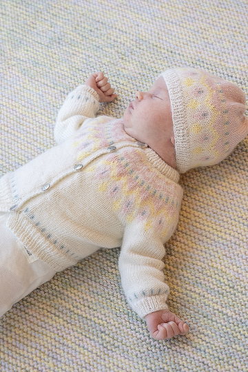 Linde genser og hue - Viking Design 2506-2D Kit - 1 - 24 mdr - Viking Baby ull