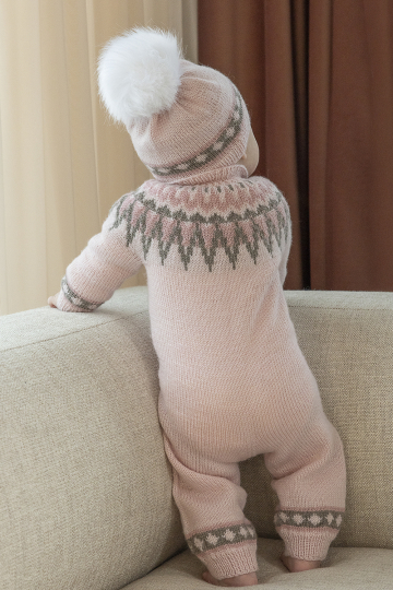 Oldefar dragt og hue - Viking Design 2506-4 Kit - 1 - 24 mdr - Viking Baby ull