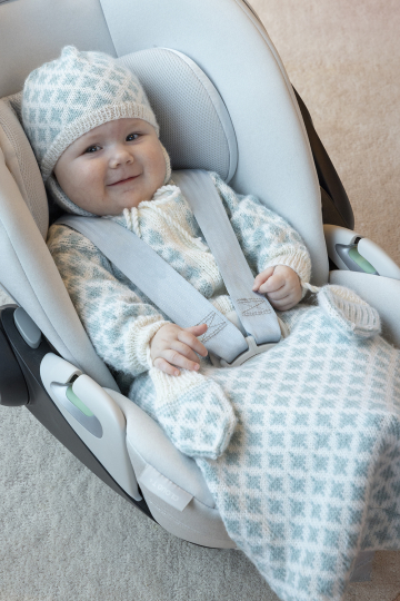 Mølle kørepose, hue og vanter - Viking Design 2506-6 Kit - 1 - 12 mdr - Viking Baby ull