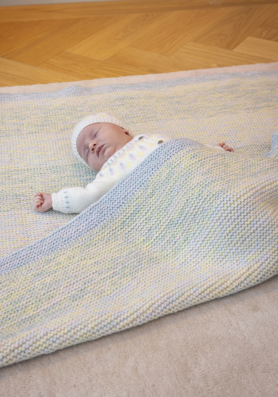 Lunden tæppe - Viking Design 2506-7 Kit - 100x100 cm - Viking Baby ull, fra Viking